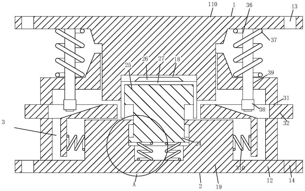 A hot stamping metal mold