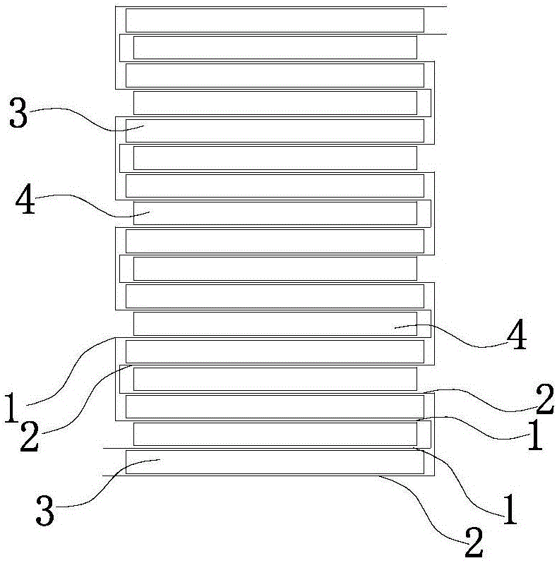 Laminated battery structure, secondary battery pack comprising same and battery pack module