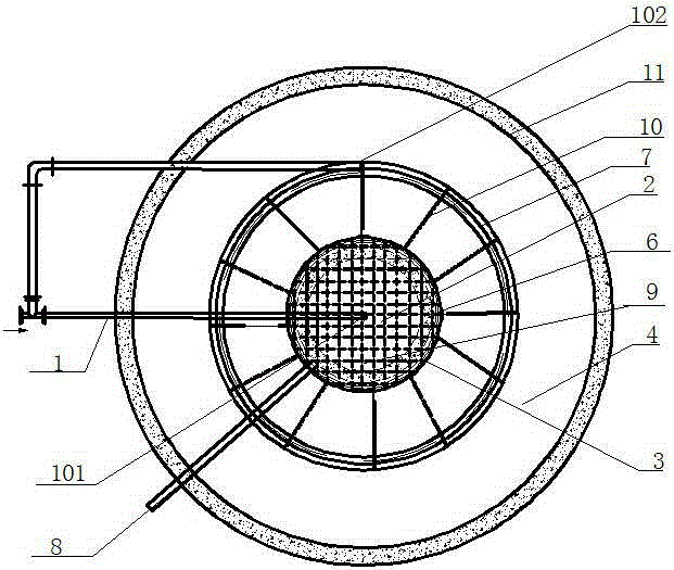 Integrated aerobic granular sludge compound purifier and method for treating sewage