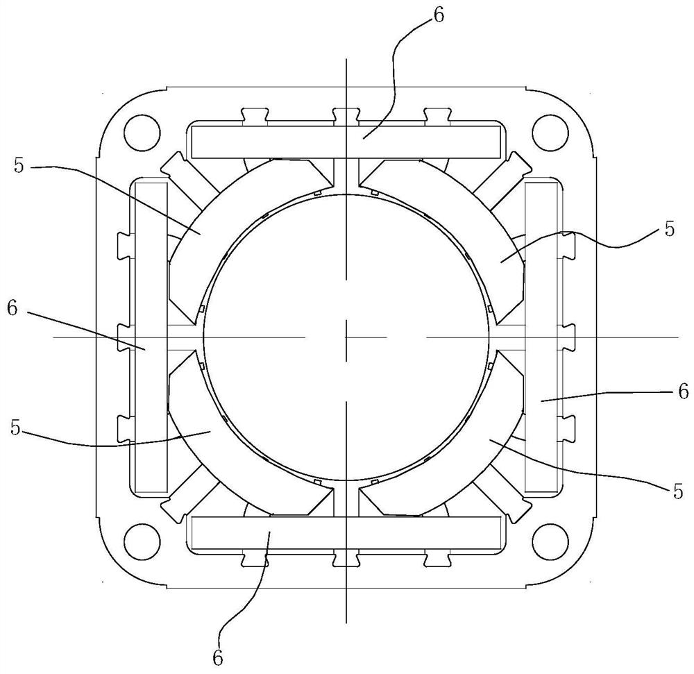 Stator punching sheet, stator assembly, motor and household electrical appliance