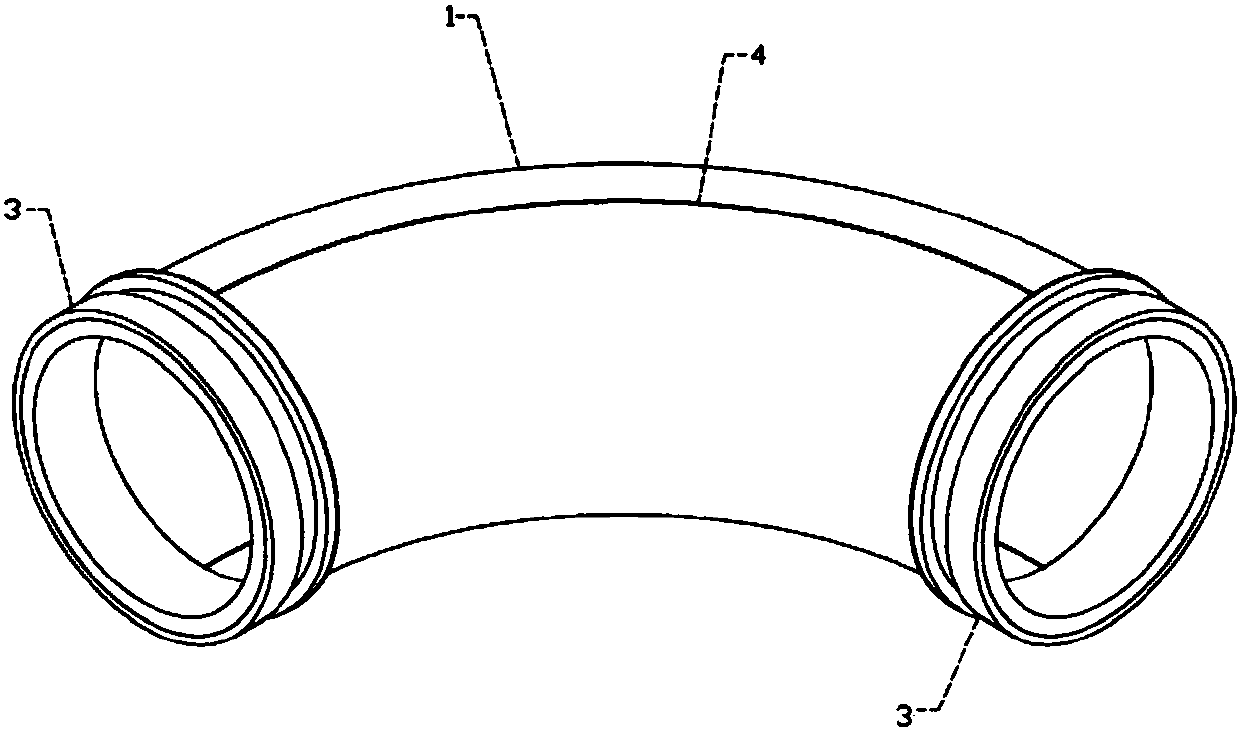 A two-layer or multi-layer wear-resistant and impact-resistant pipe and its preparation method