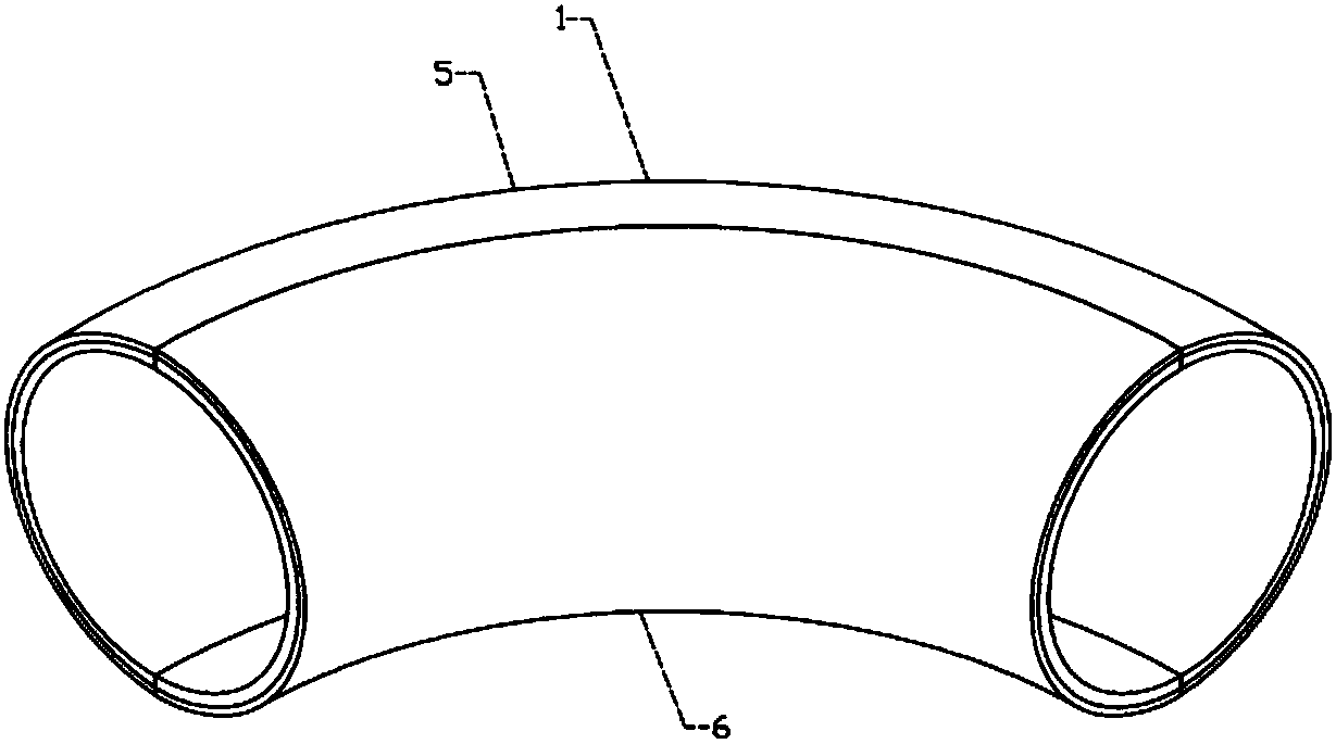 A two-layer or multi-layer wear-resistant and impact-resistant pipe and its preparation method