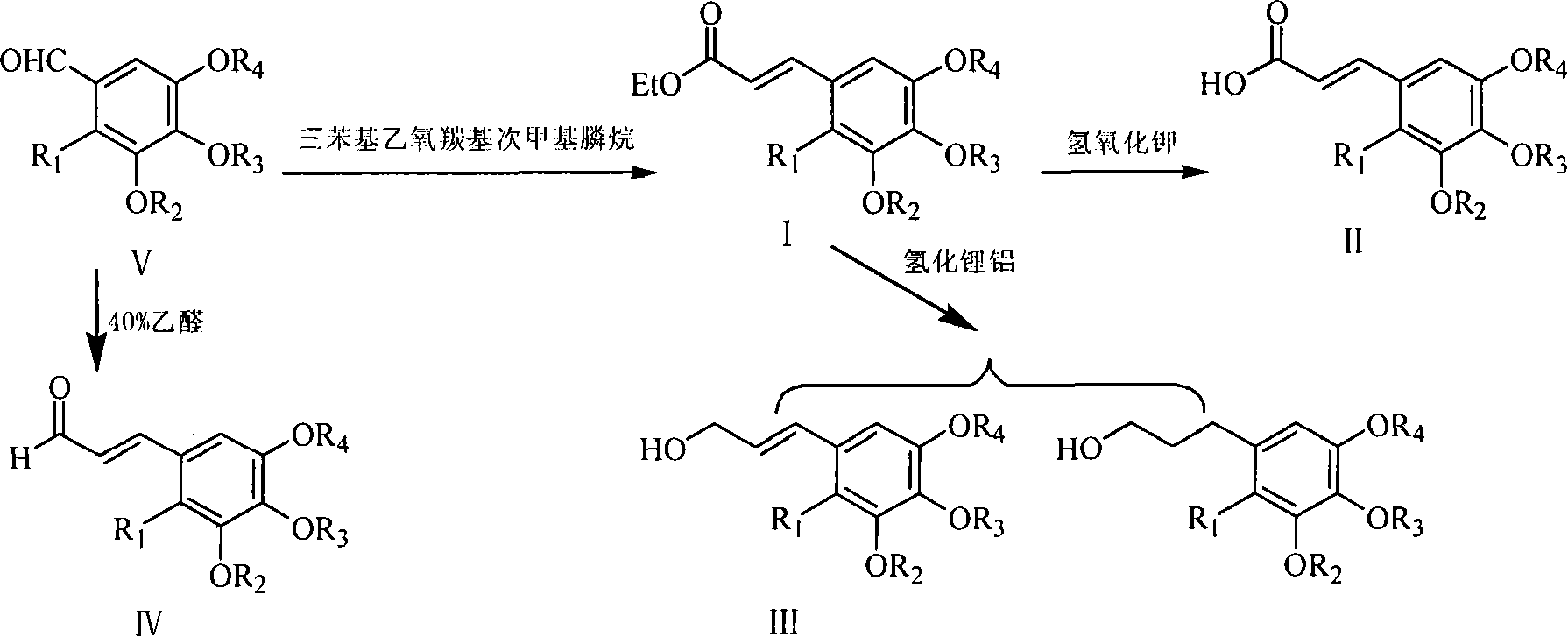 2,3,4,5-tetrasubstituted derivatives of benzyl ethylene class, preparation method and application
