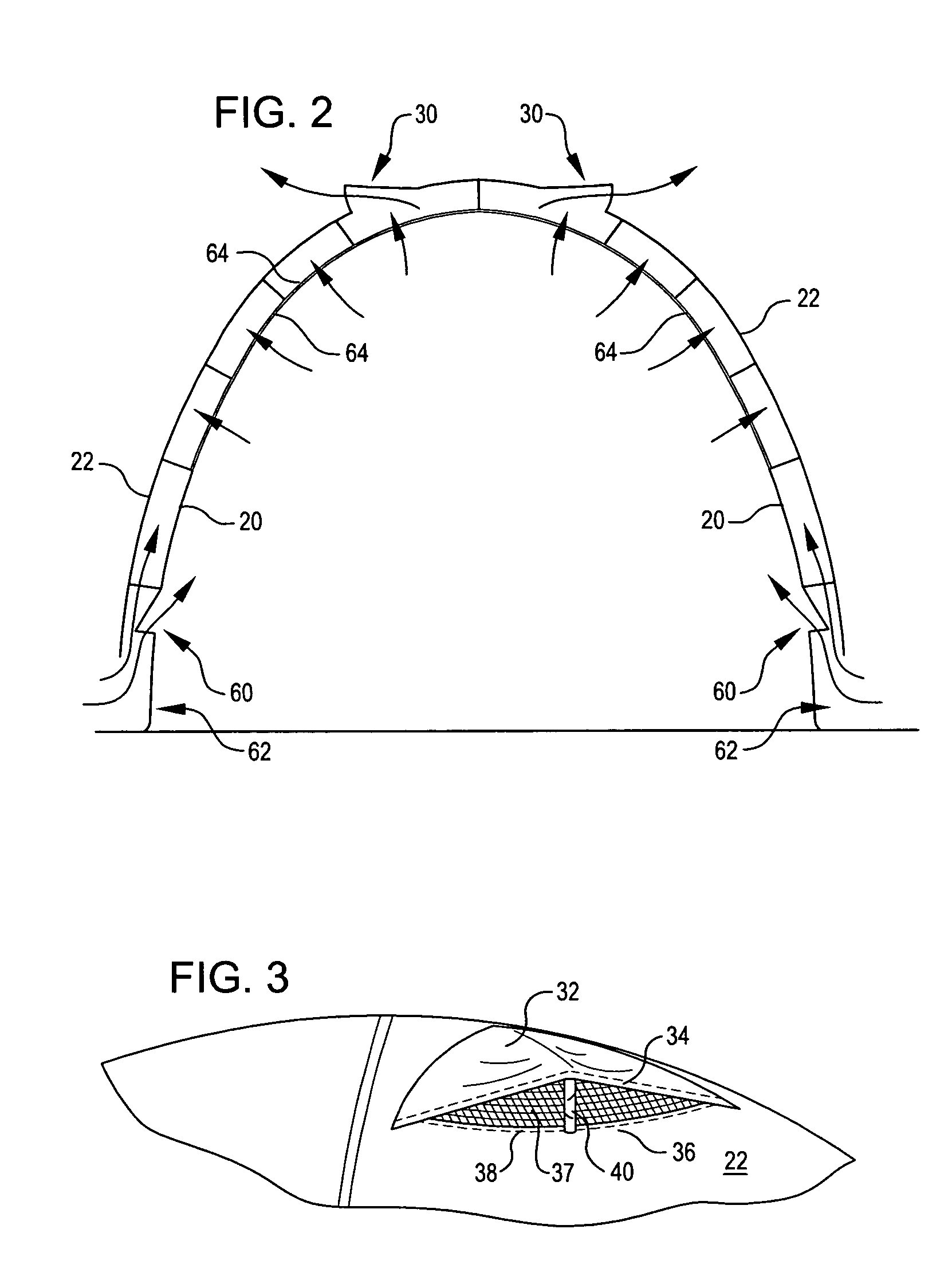 Vent stay for a canopy or tent