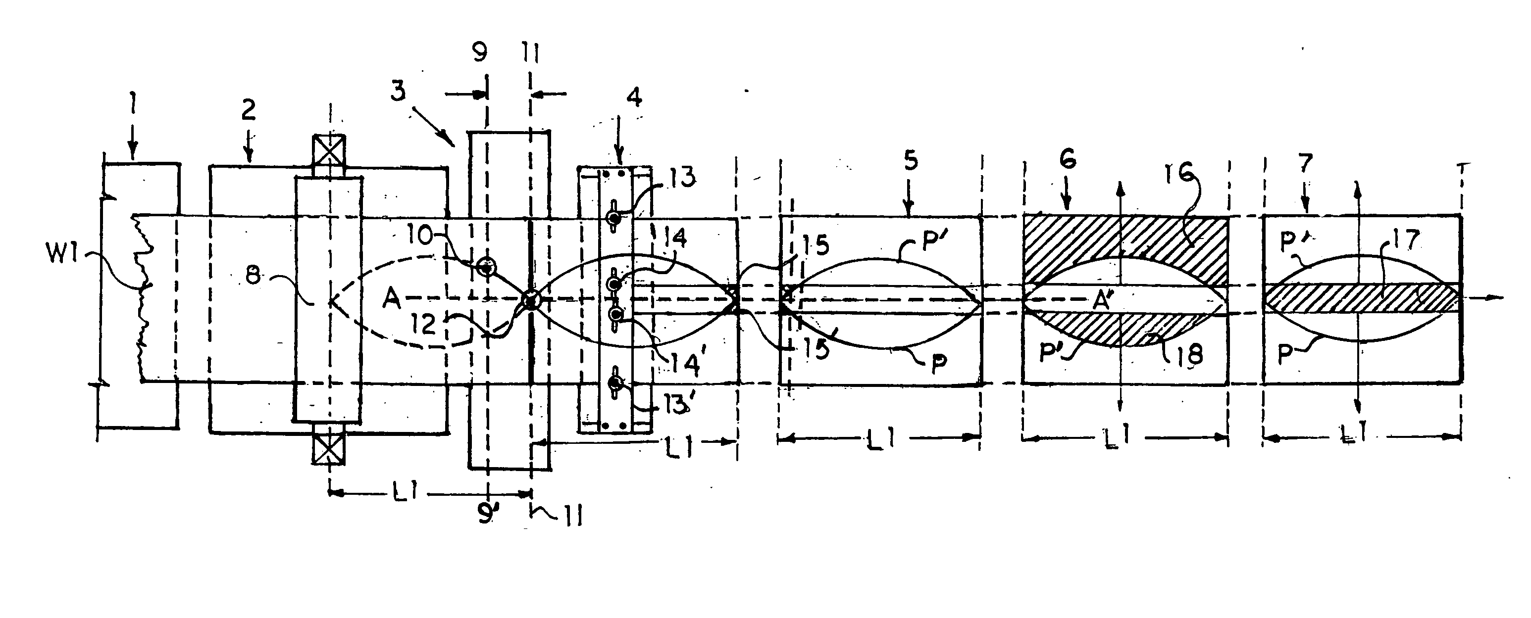 Method and apparatus for cutting parabolic shaped segments on a corrugating machine