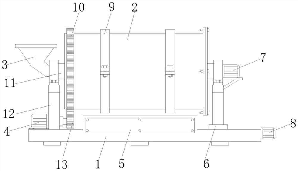 Horizontal baking oven for oil press