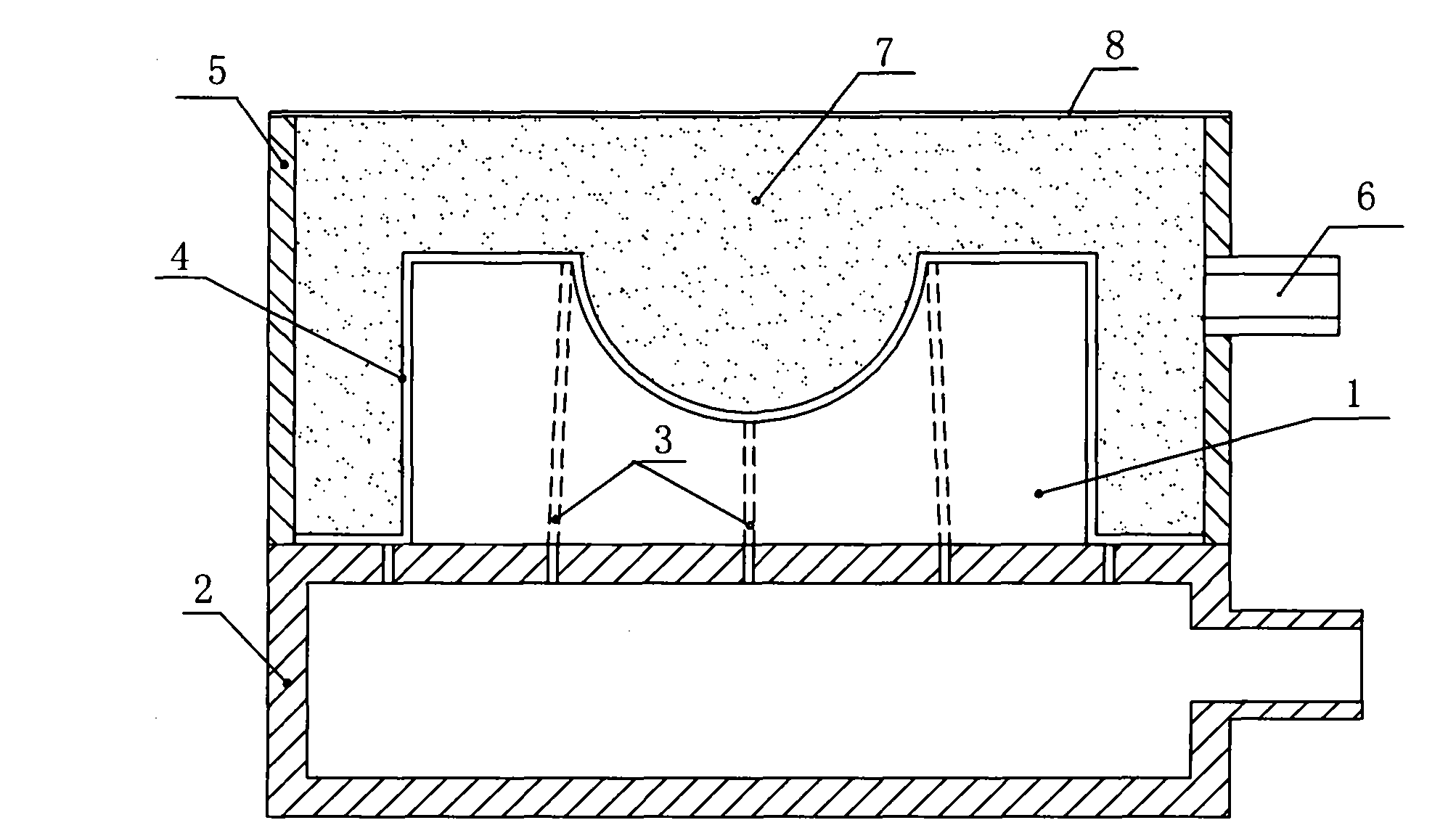 Negative-pressure molding process of casting refractory material product