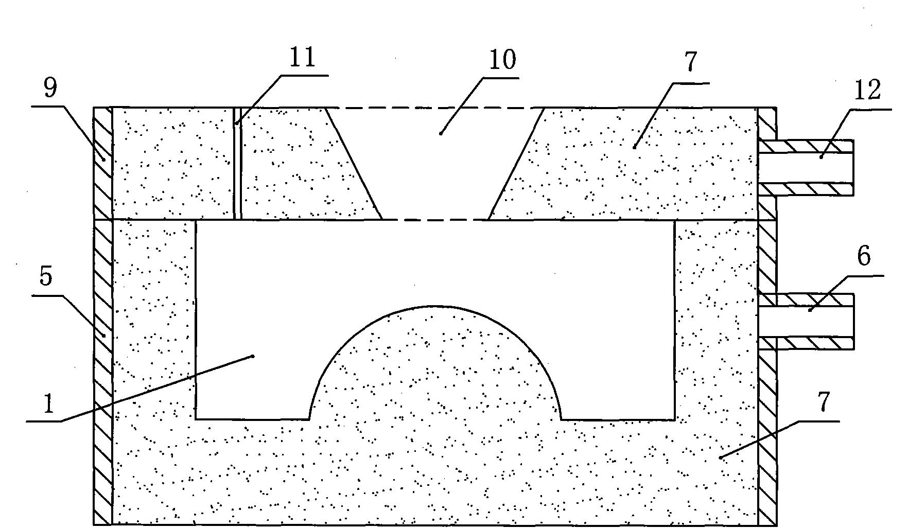 Negative-pressure molding process of casting refractory material product