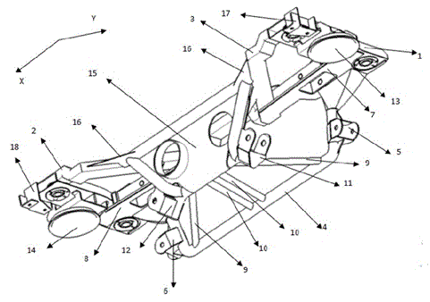 Sub-frame of multi-link suspension system