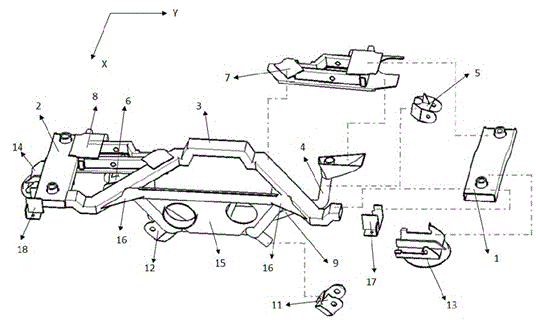 Sub-frame of multi-link suspension system