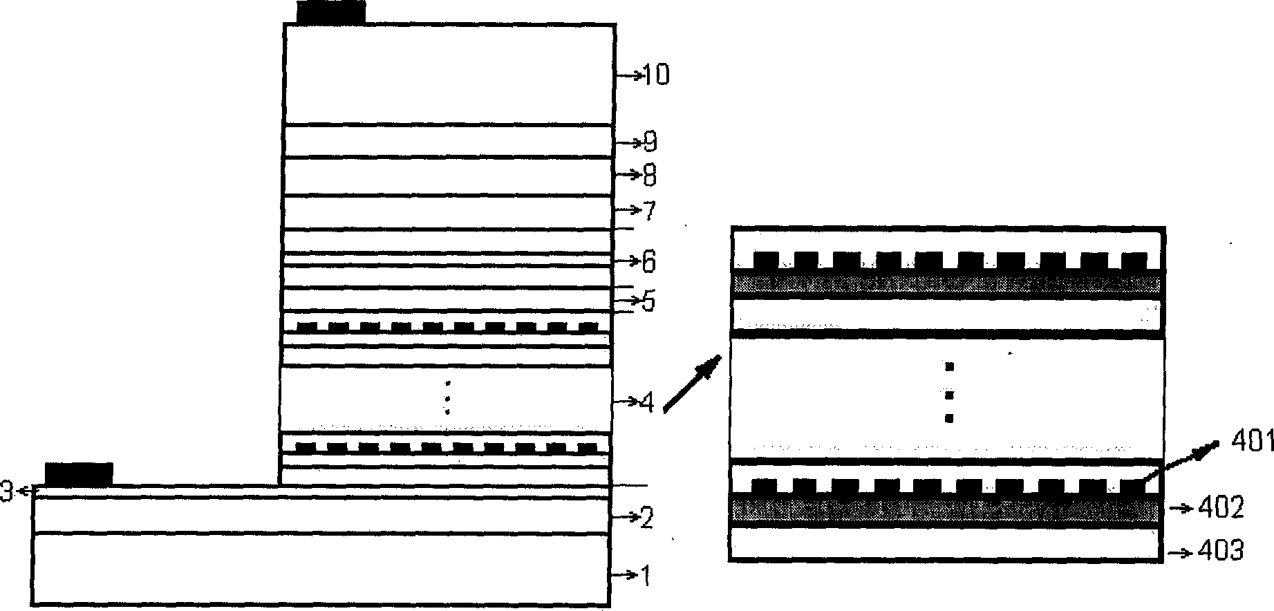 Detector converted on infrared wavelength, near-infrared wavelength