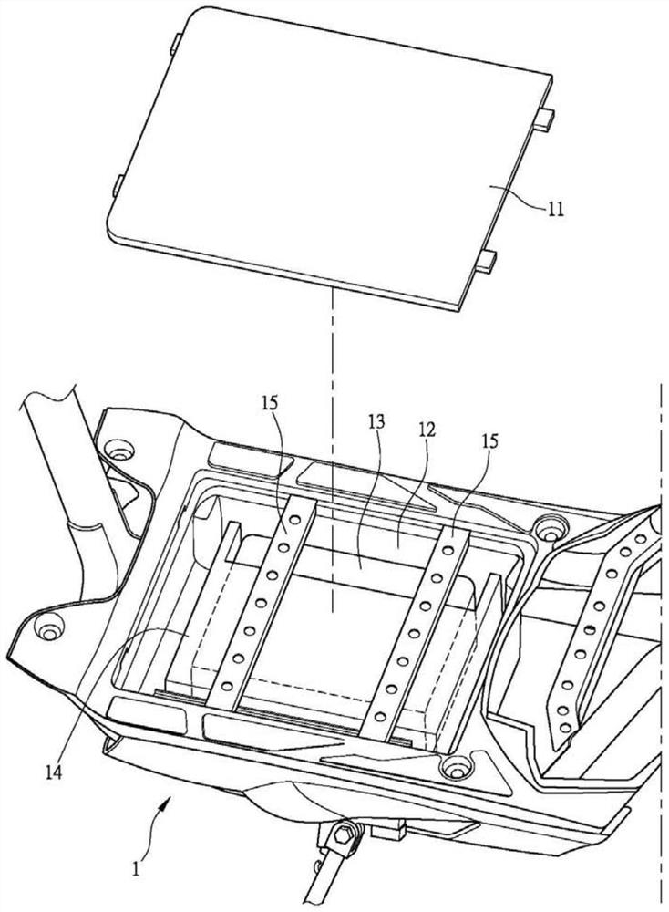 Protective cover for battery box of electric vehicle