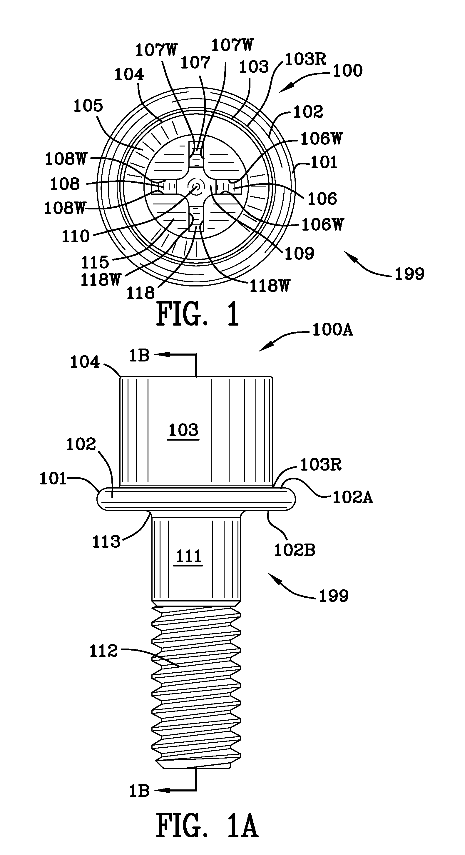 Rivet bolt in combination with an attachment and process for making same