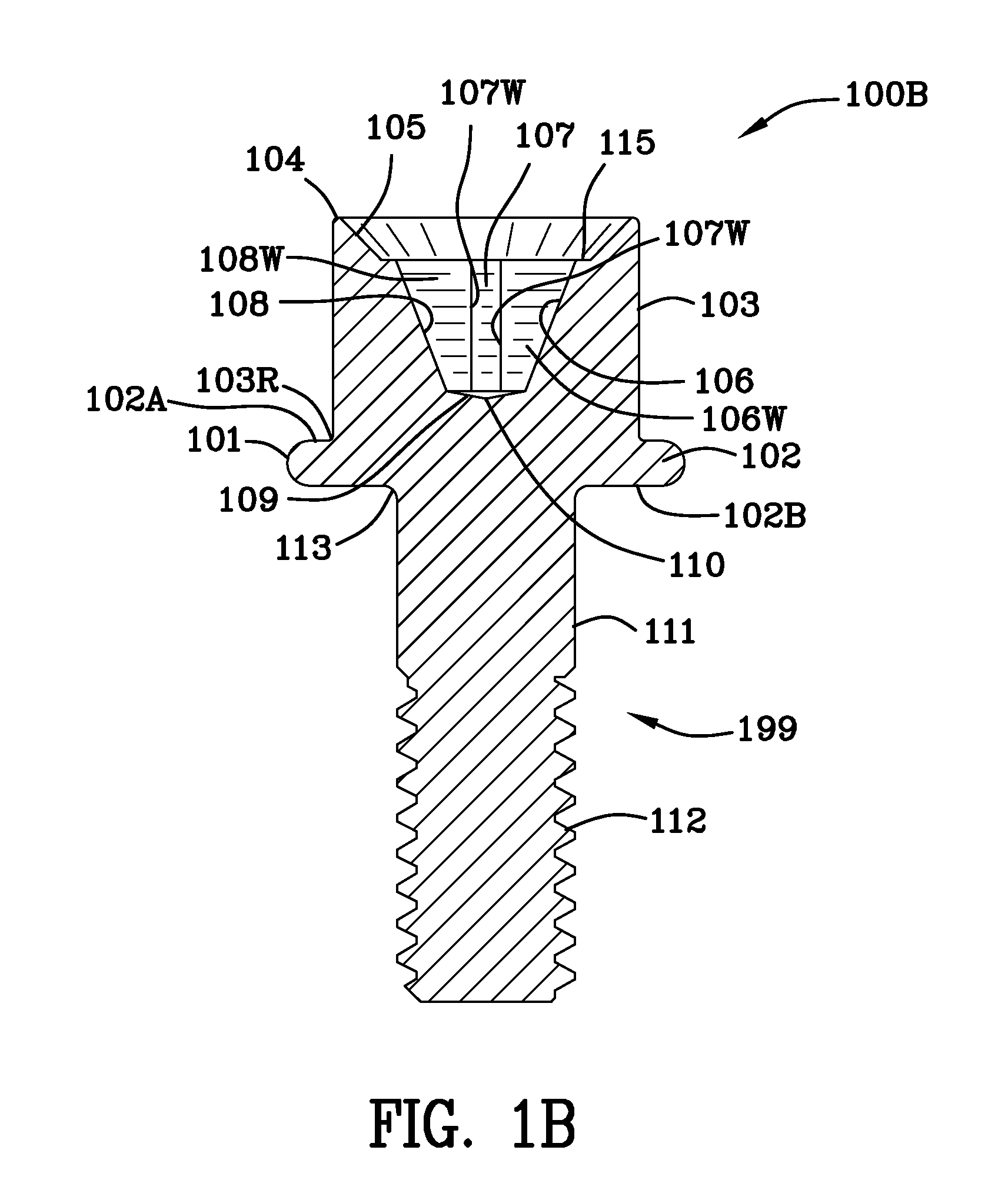 Rivet bolt in combination with an attachment and process for making same