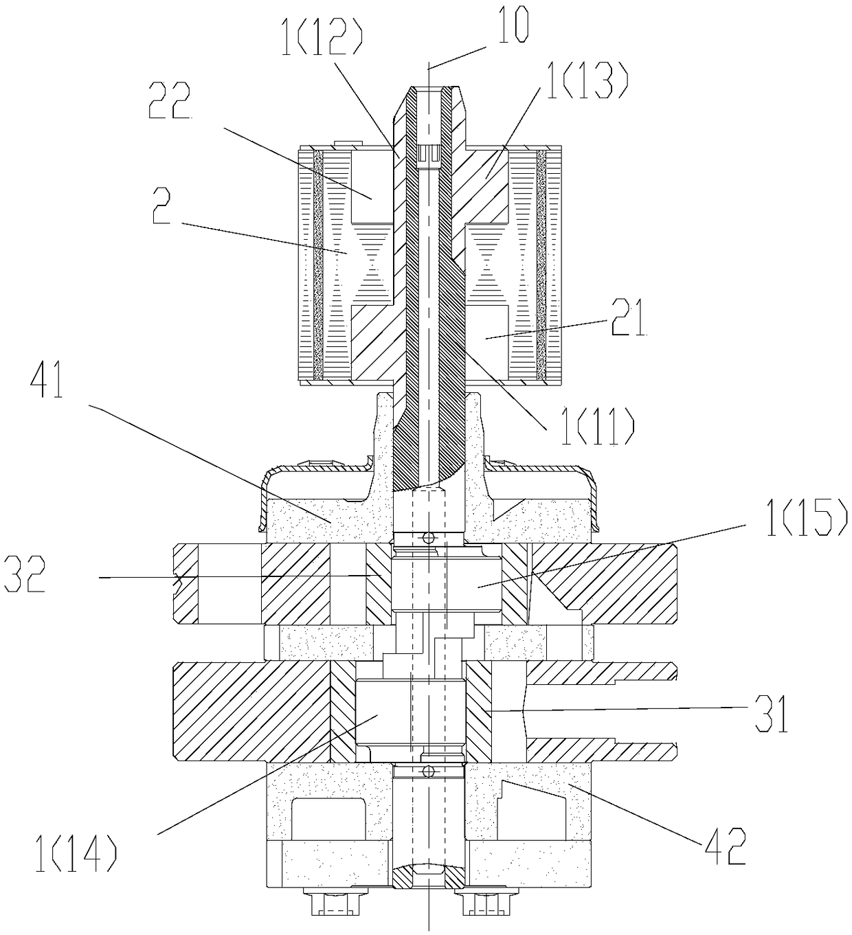 Crankshaft rotor assembly and compressor