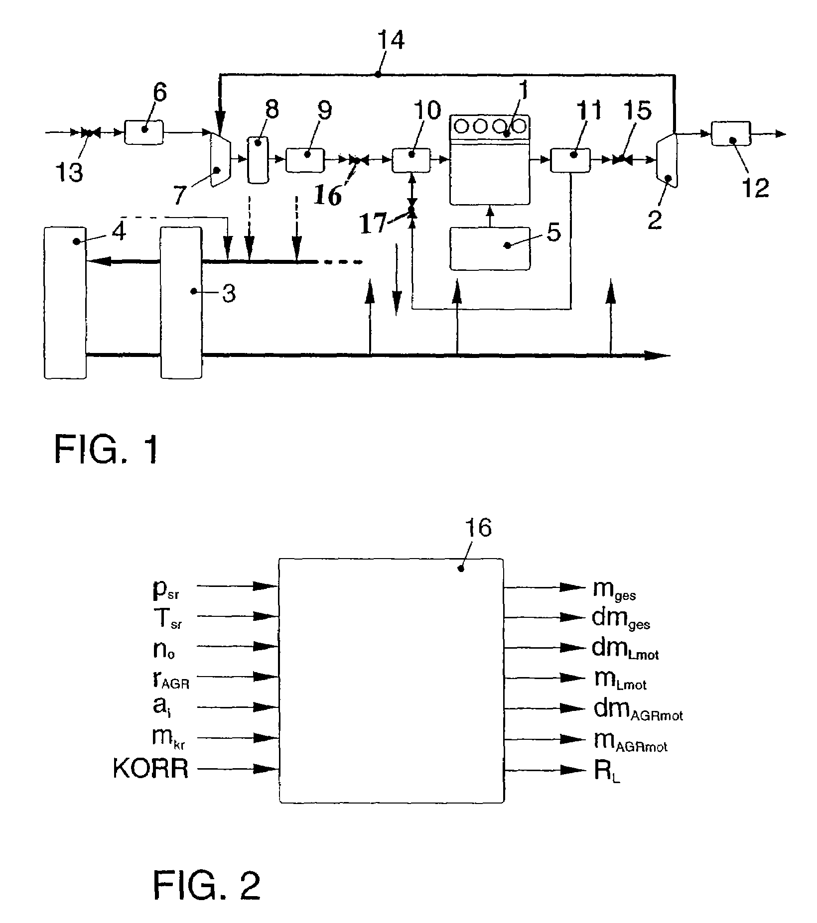 Method for determination of composition of the gas mixture in a combustion chamber of an internal combustion engine with exhaust gas recirculation and correspondingly configured control system for an internal combustion engine