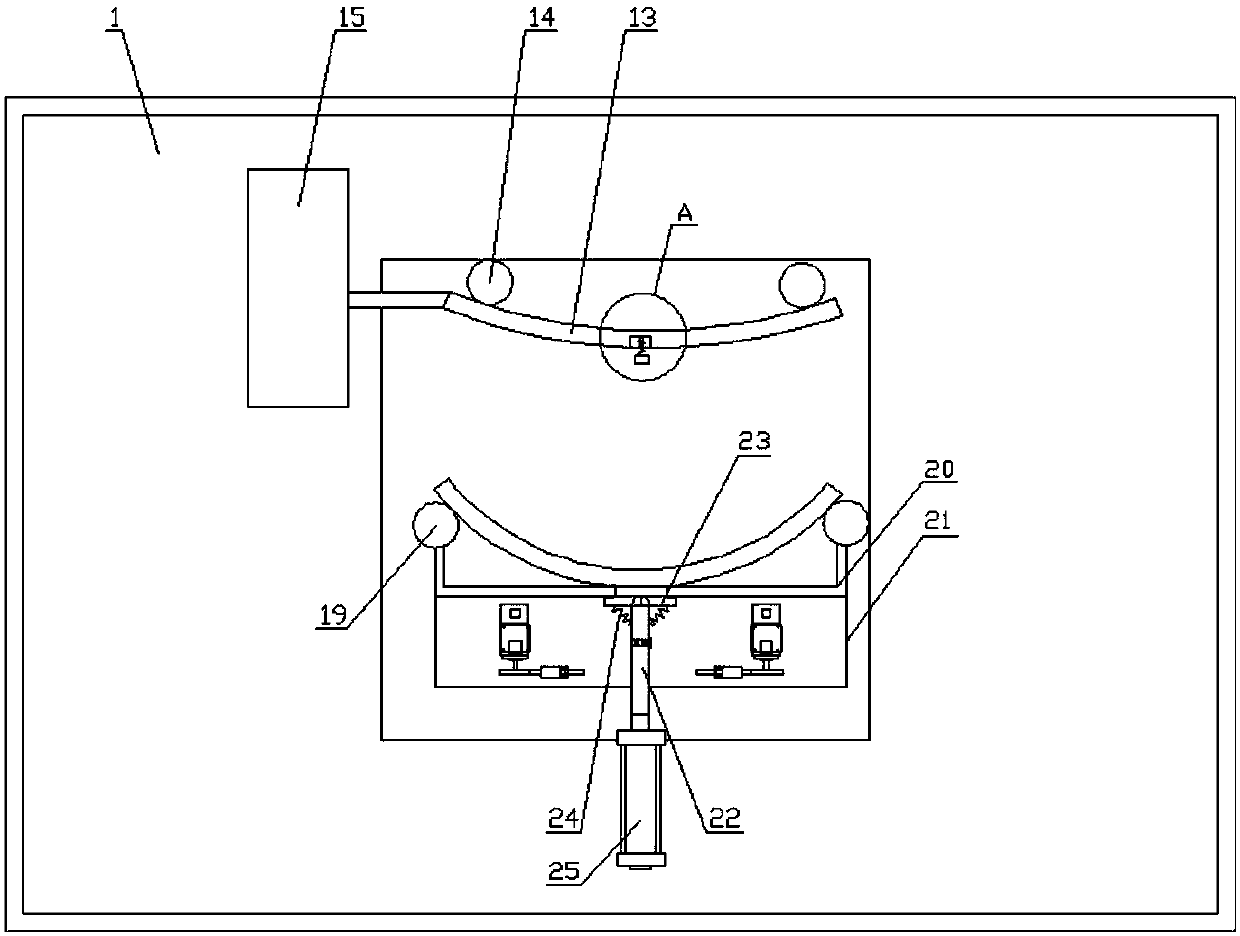 Drilling device for automobile spare parts