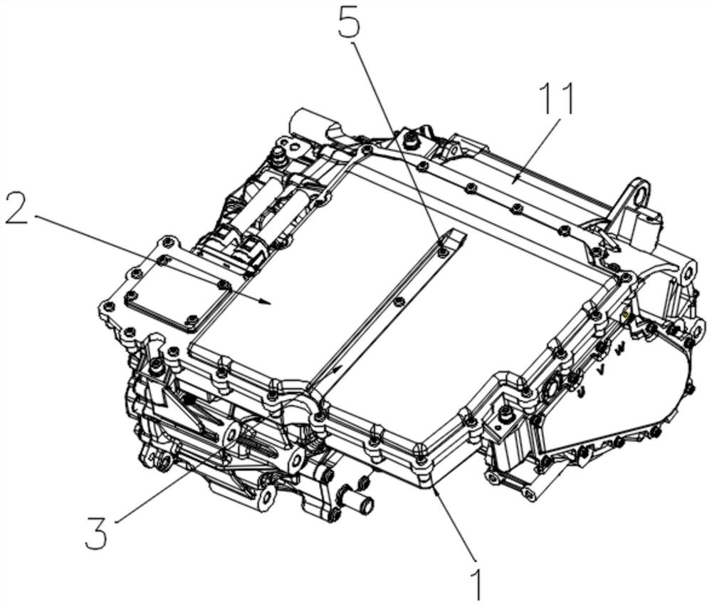 Controller and upper cover plate NVH performance optimization structure