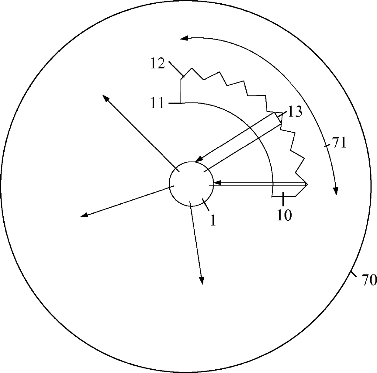 Device comprising light source and light blocker