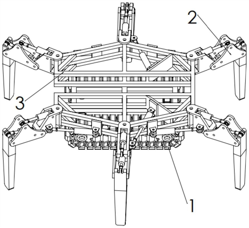 Hexapod crawler-type building robot moving platform