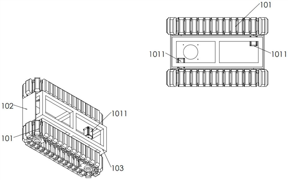 Hexapod crawler-type building robot moving platform