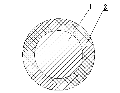 Composite fiber filament for nuclear radiation protection and production method of composite fiber filament