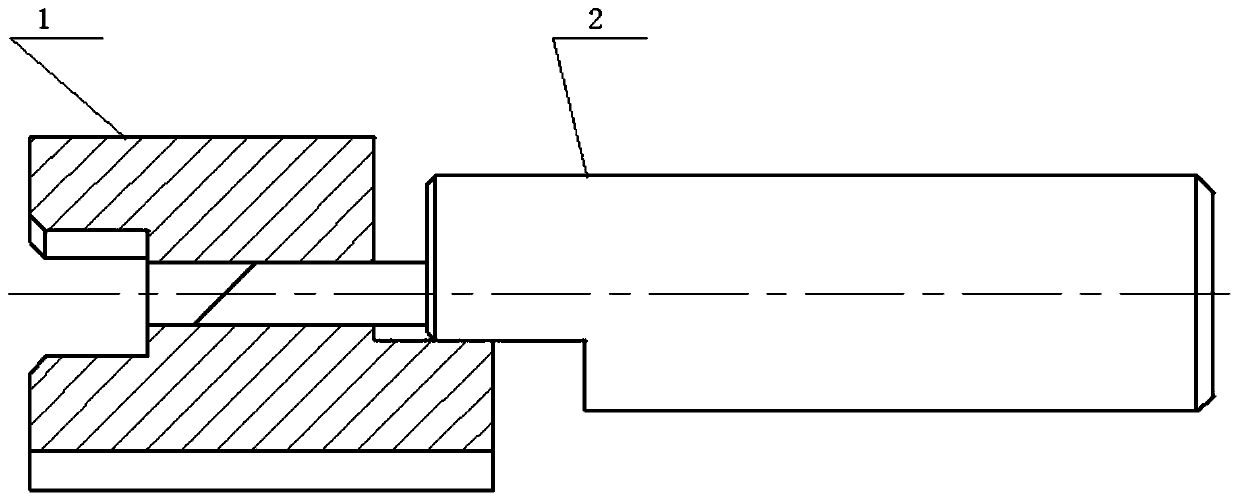 Positioning pin installation auxiliary device
