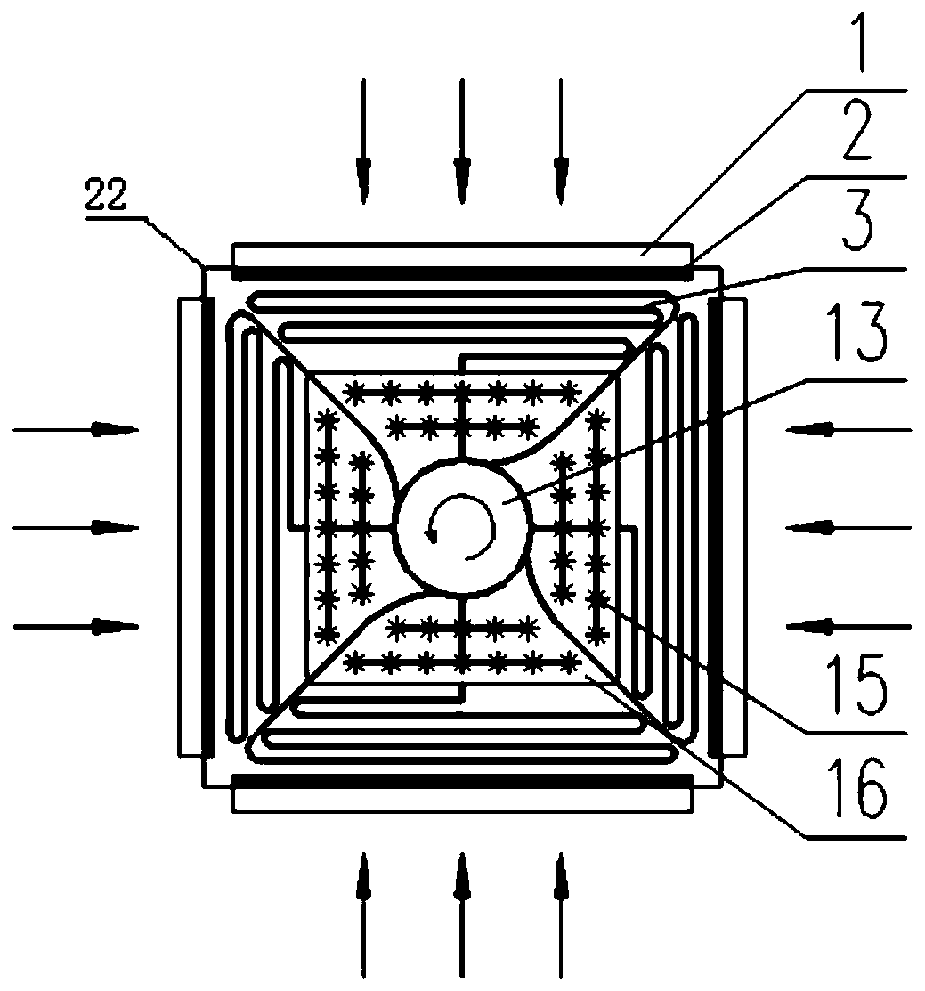 Evaporative cooling air conditioning system for hot pot table