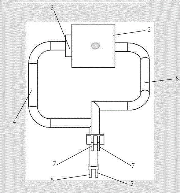 Auxiliary bonding device of winder yarn connector and application method for auxiliary bonding device