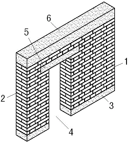 Building method of plastering-free high-precision infilled wall
