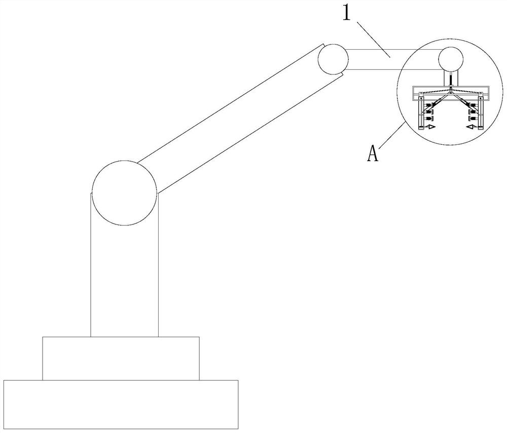 Four-axis industrial robot for transferring irregular articles