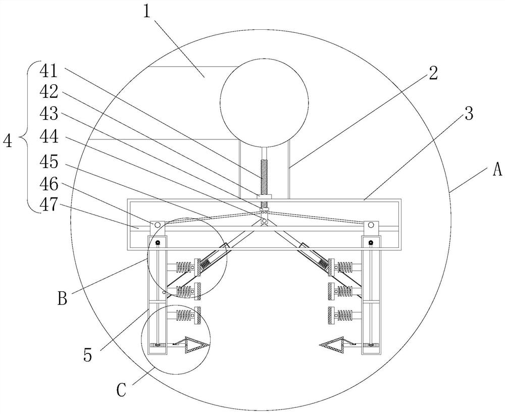 Four-axis industrial robot for transferring irregular articles