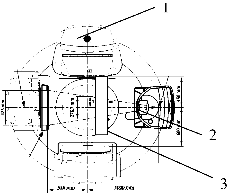 Multi-angle self-rotation multispectral imaging device for radiation treatment