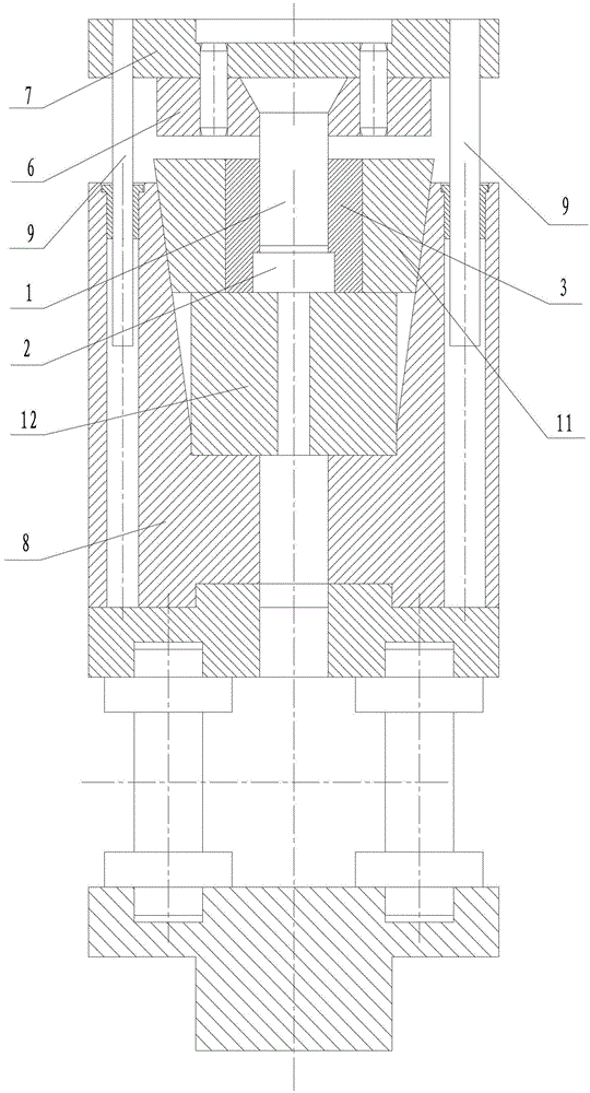 Die and method for semi-solid extrusion thixotropy of degradable magnesium alloy microtubes