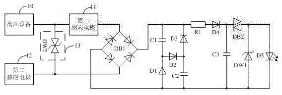 Indoor high voltage electrified display device