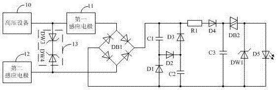 Indoor high voltage electrified display device