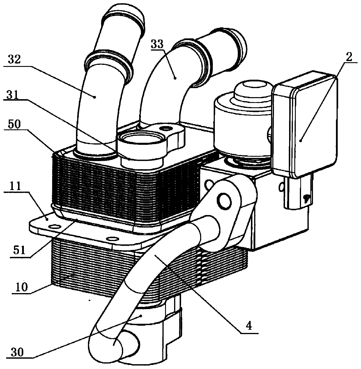 Multi-flow tandem type plate heat exchanger