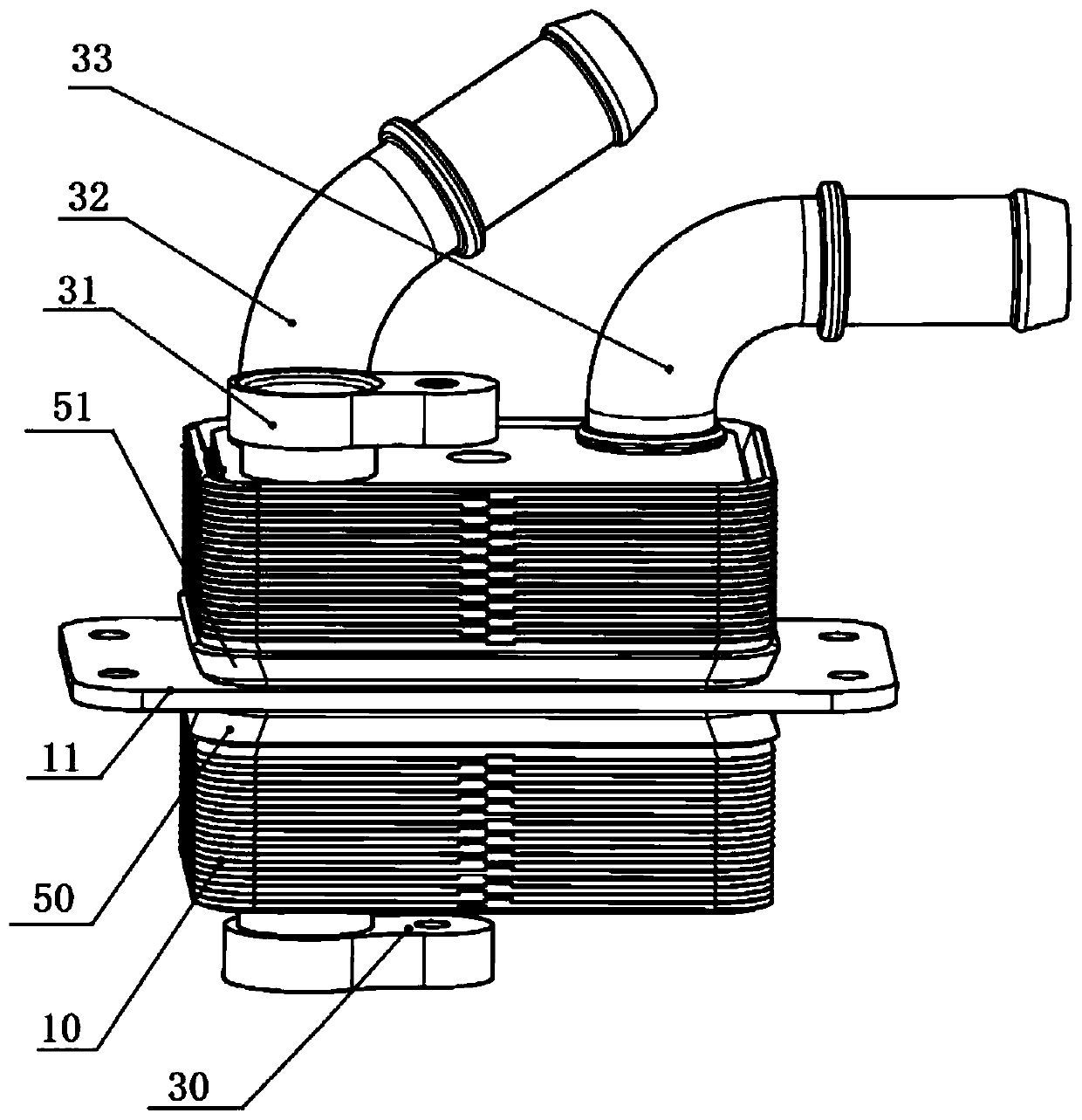 Multi-flow tandem type plate heat exchanger