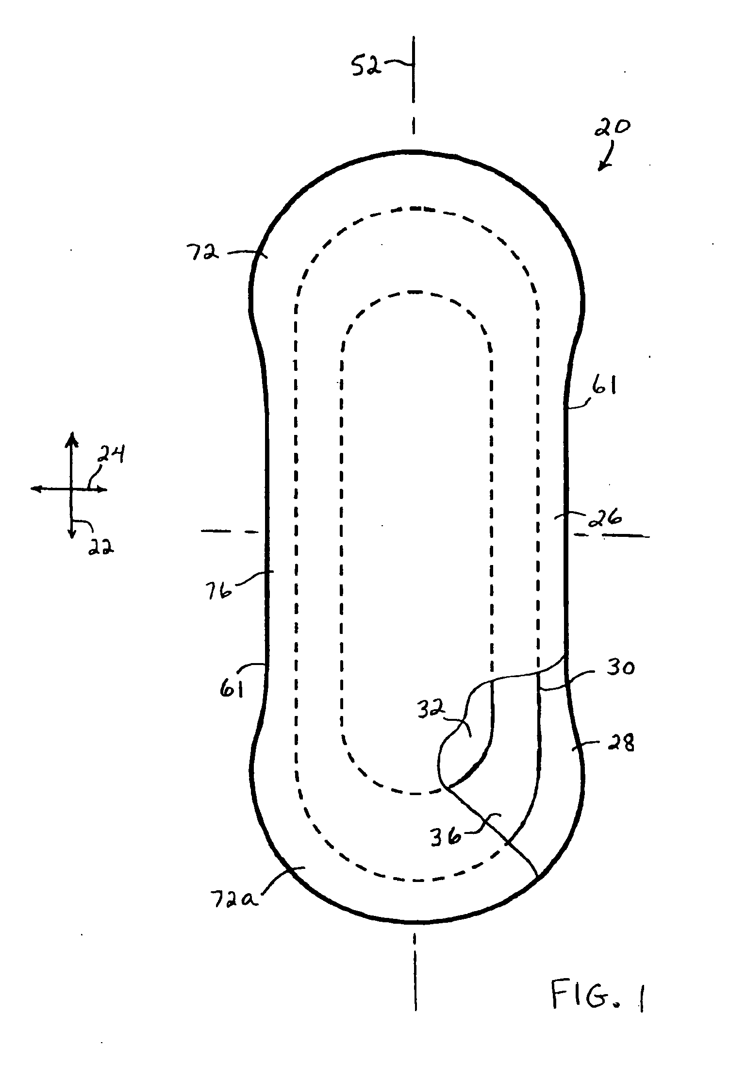 Absorbent article with lengthwise, compact-fold and wrap layer