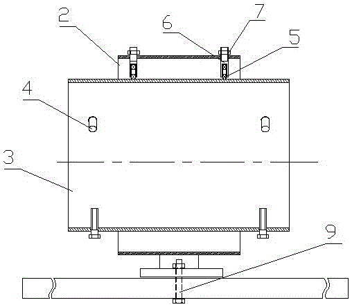 A wooden lathe fixture