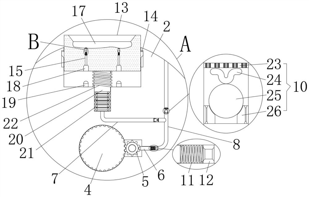 An operating frame with a circular shoe mold