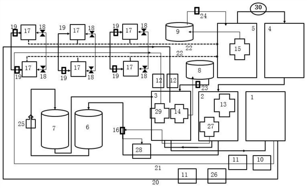 Regeneration and utilization system of diamond wire cooling liquid