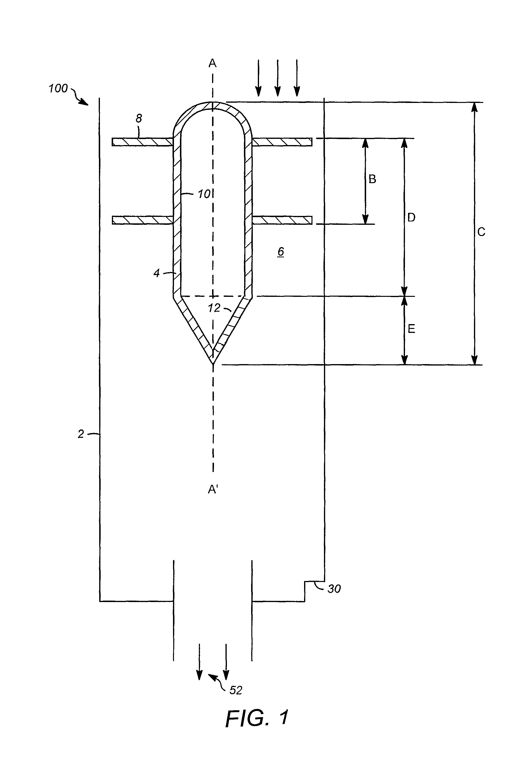 Apparatuses and methods for gas-solid separations using cyclones