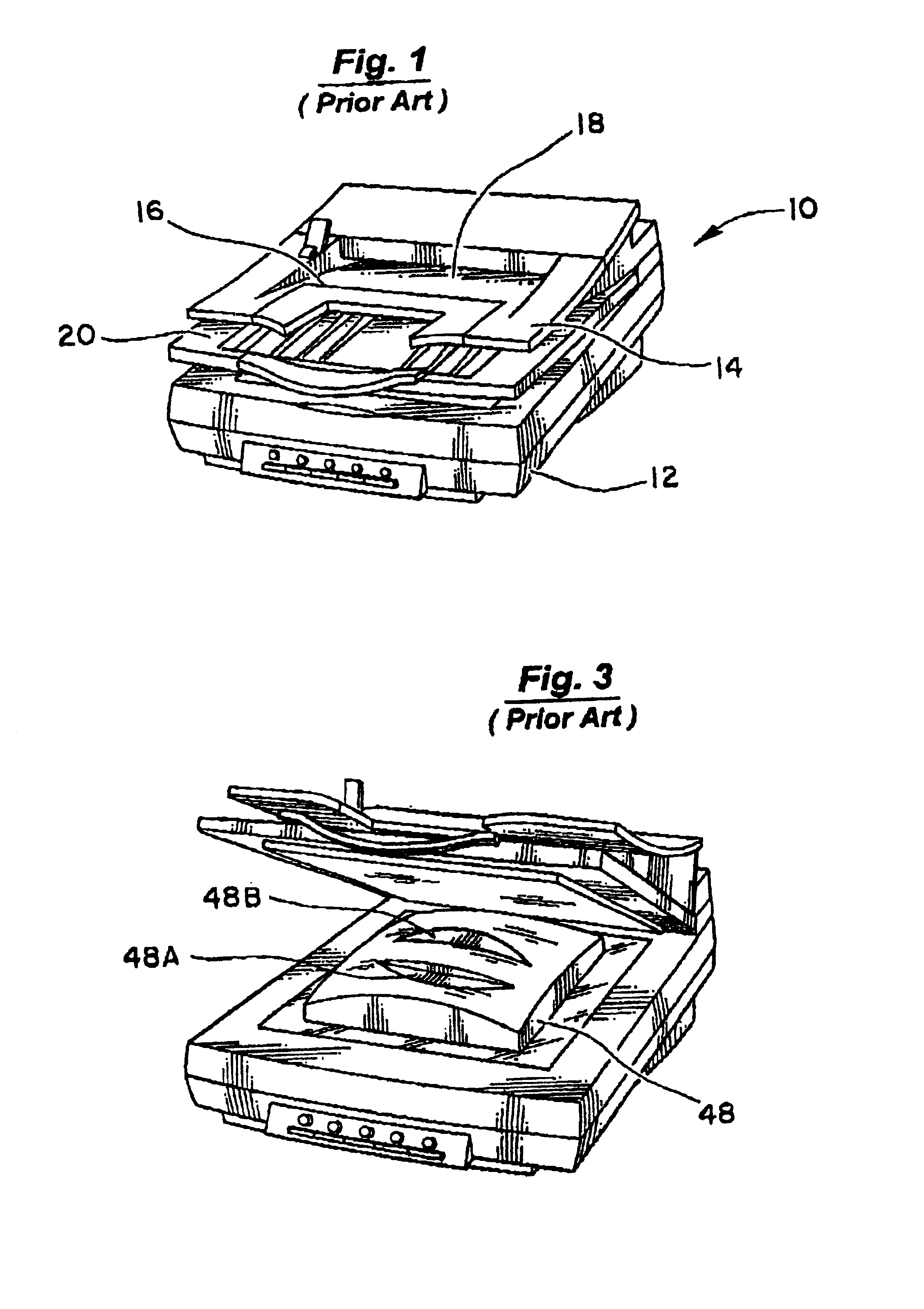 Scanner device having a sheet handling path with a reduced bending angle