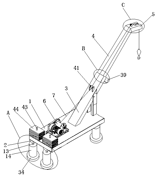 A mobile lifting device