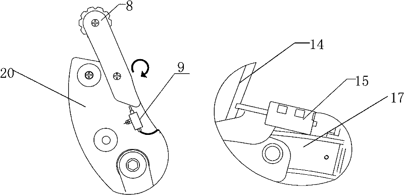 Thrust mechanism of supporting tube of semi-automatic folding moped