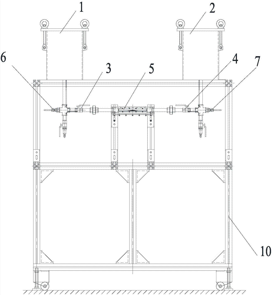 Convenient easy-to-use temperature-controllable cavitation visualization experiment equipment with multiple working conditions and experiment method thereof