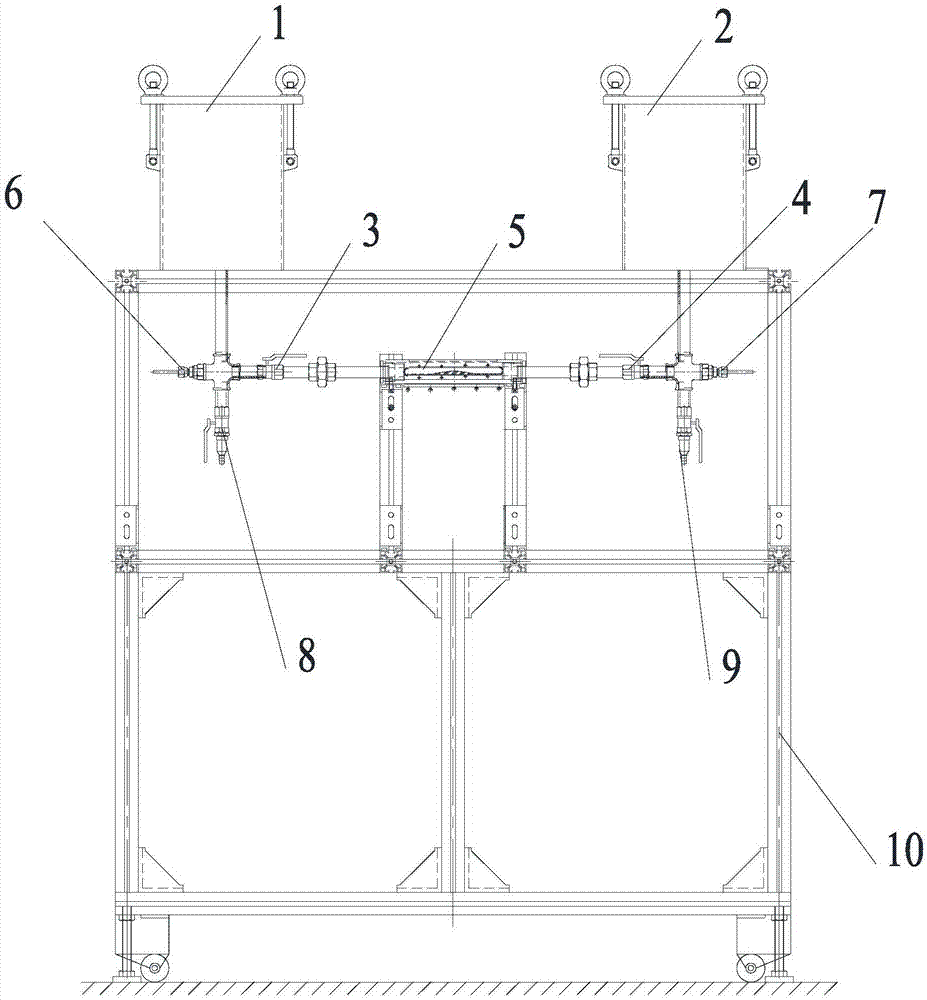 Convenient easy-to-use temperature-controllable cavitation visualization experiment equipment with multiple working conditions and experiment method thereof