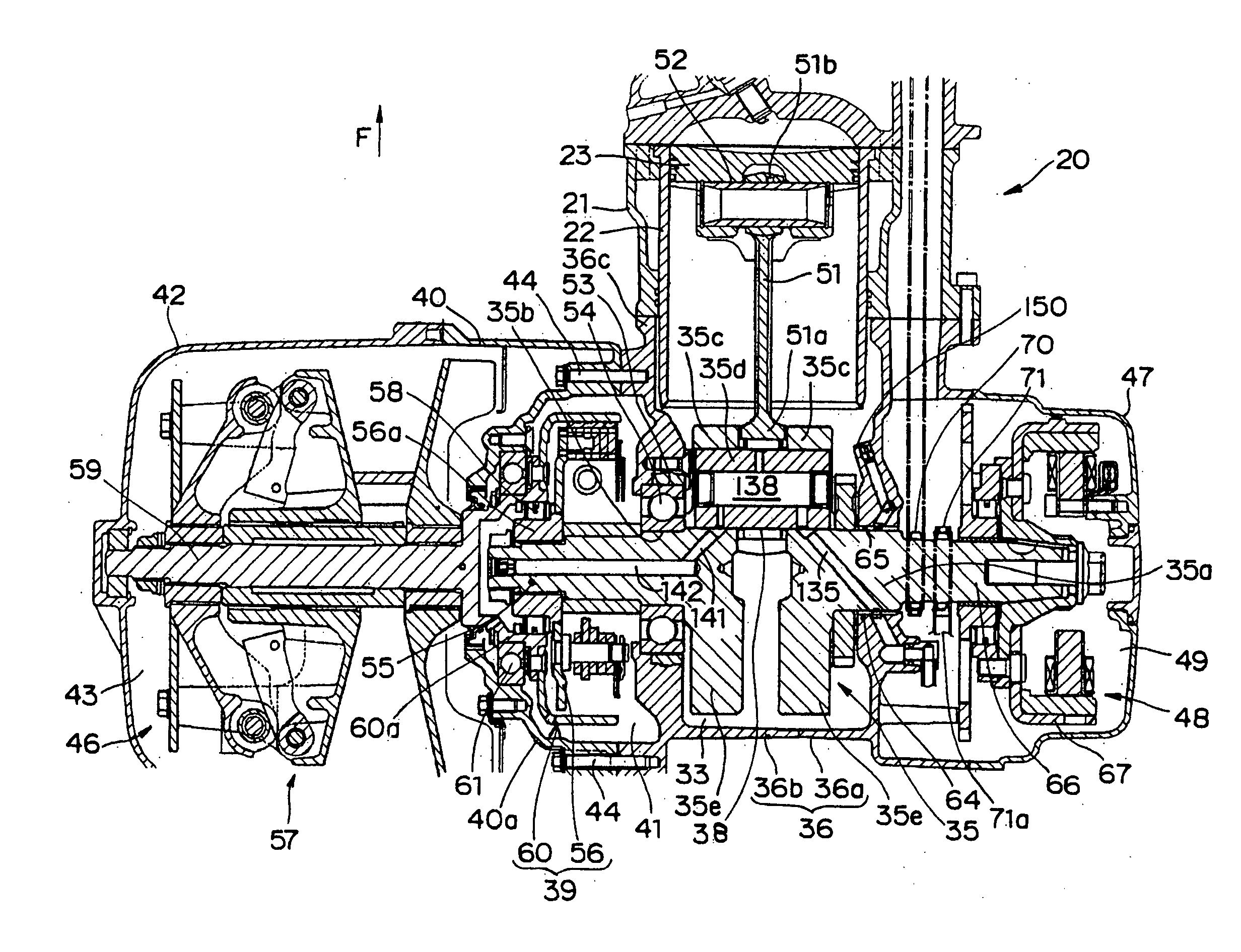 Engine with centrifugal clutch
