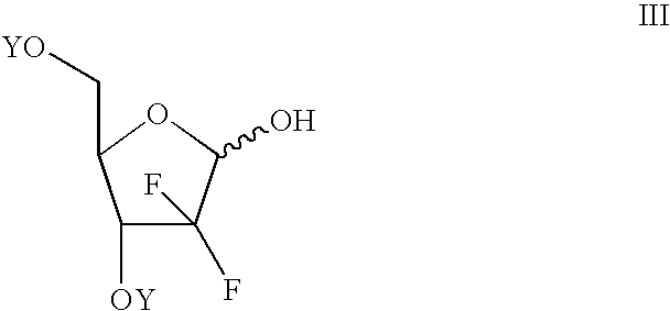 Process of making an alpha-anomer enriched 2-deoxy-2,2-diflouro-d-ribofuranosyl sulfonate and use thereof for making a beta nucleoside